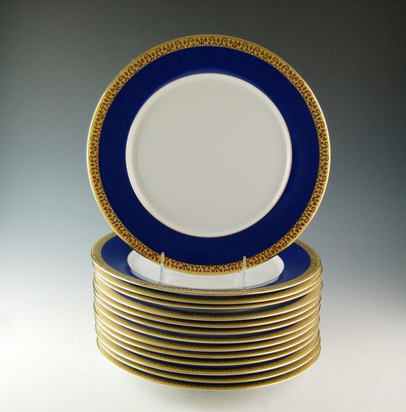 Royal Gallery 'Gold Buffet' Dinner Plates EBTH