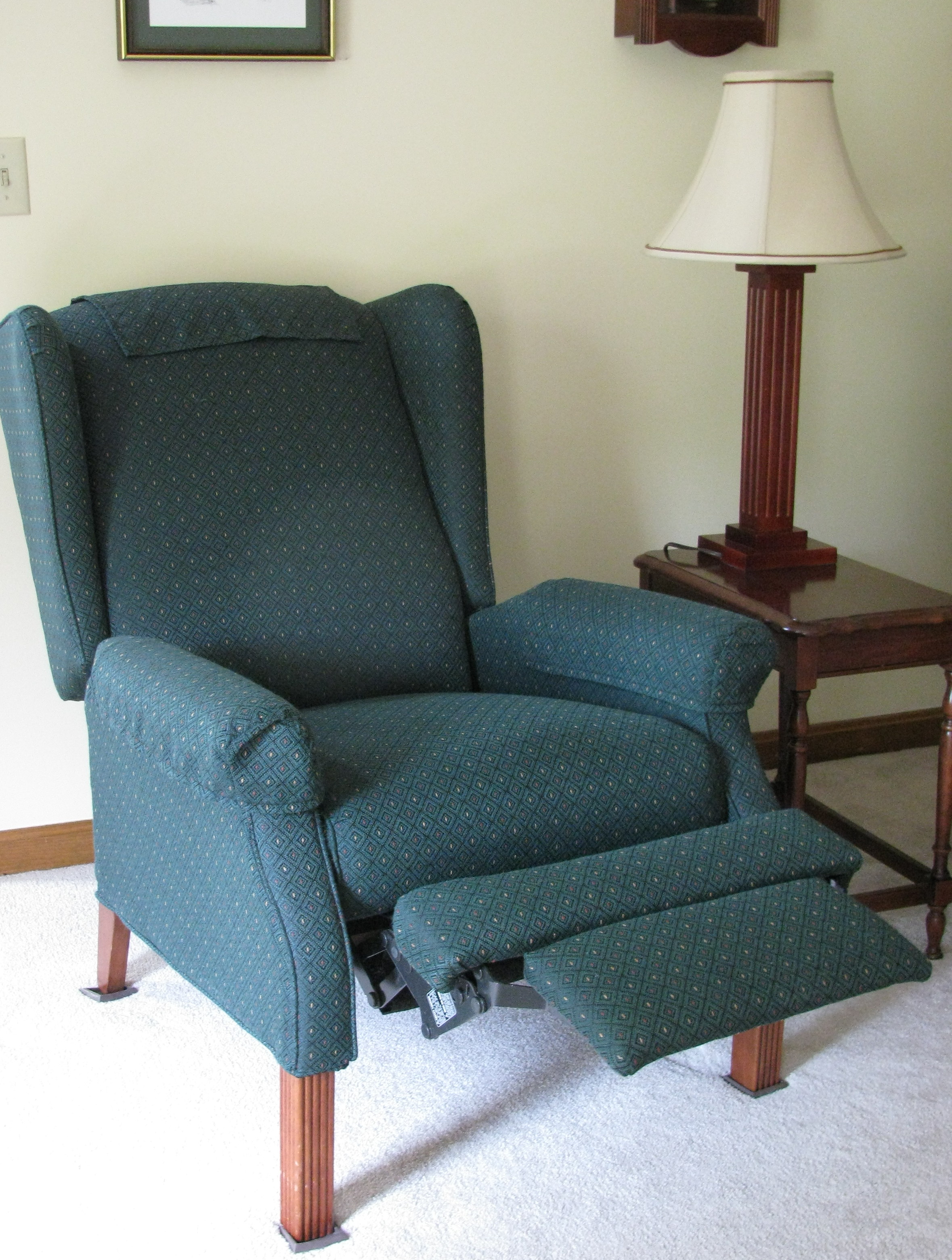 LaZBoy High Leg Wingback Recliner EBTH