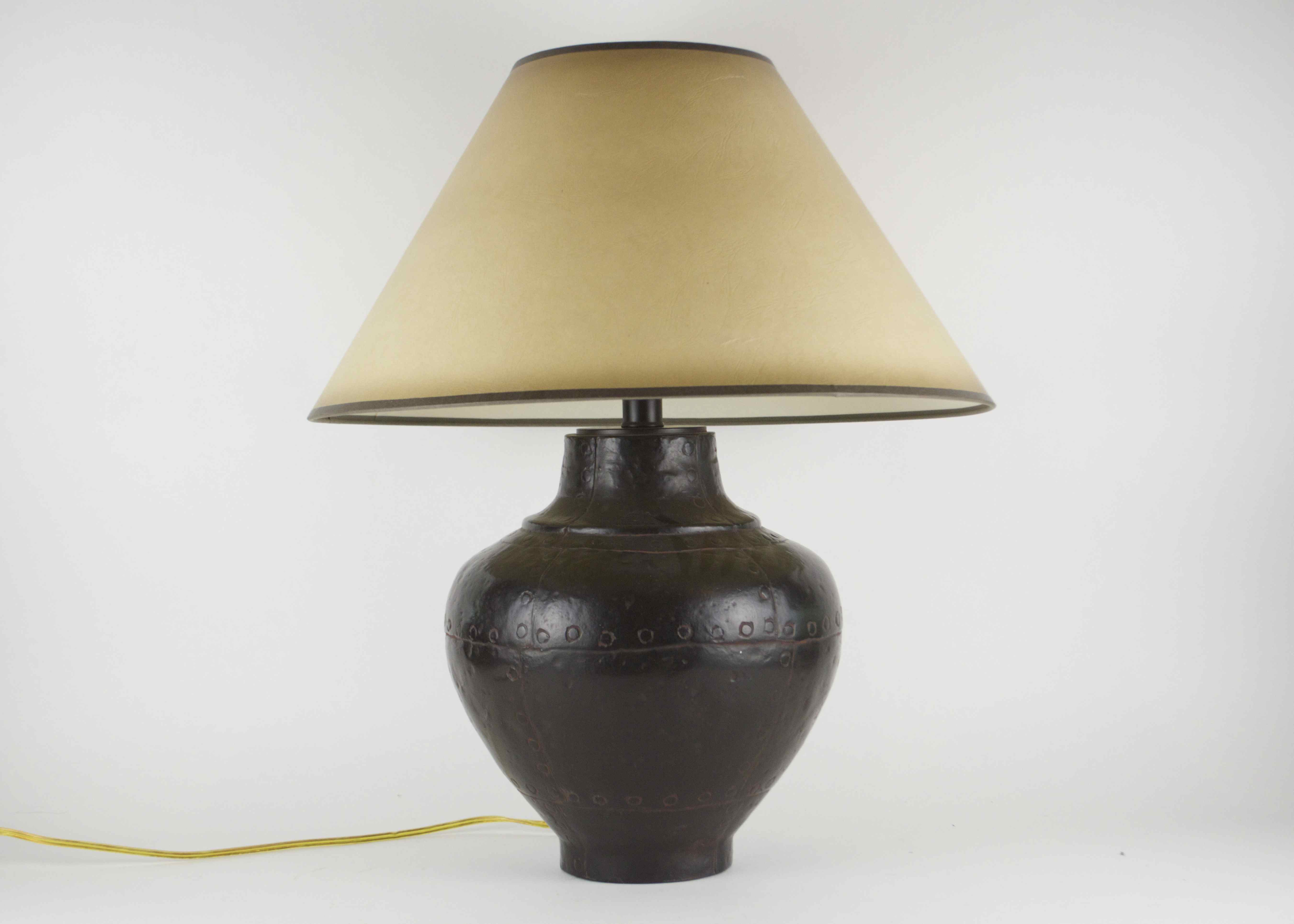 black ginger jar lamp