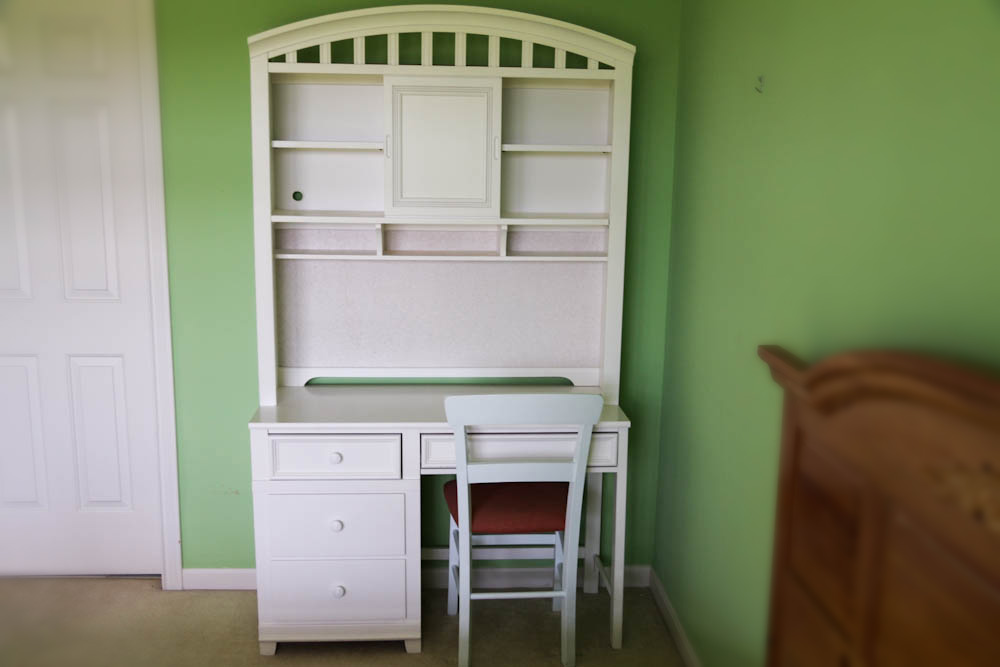 Young American Student Desk Bookshelf Ebth