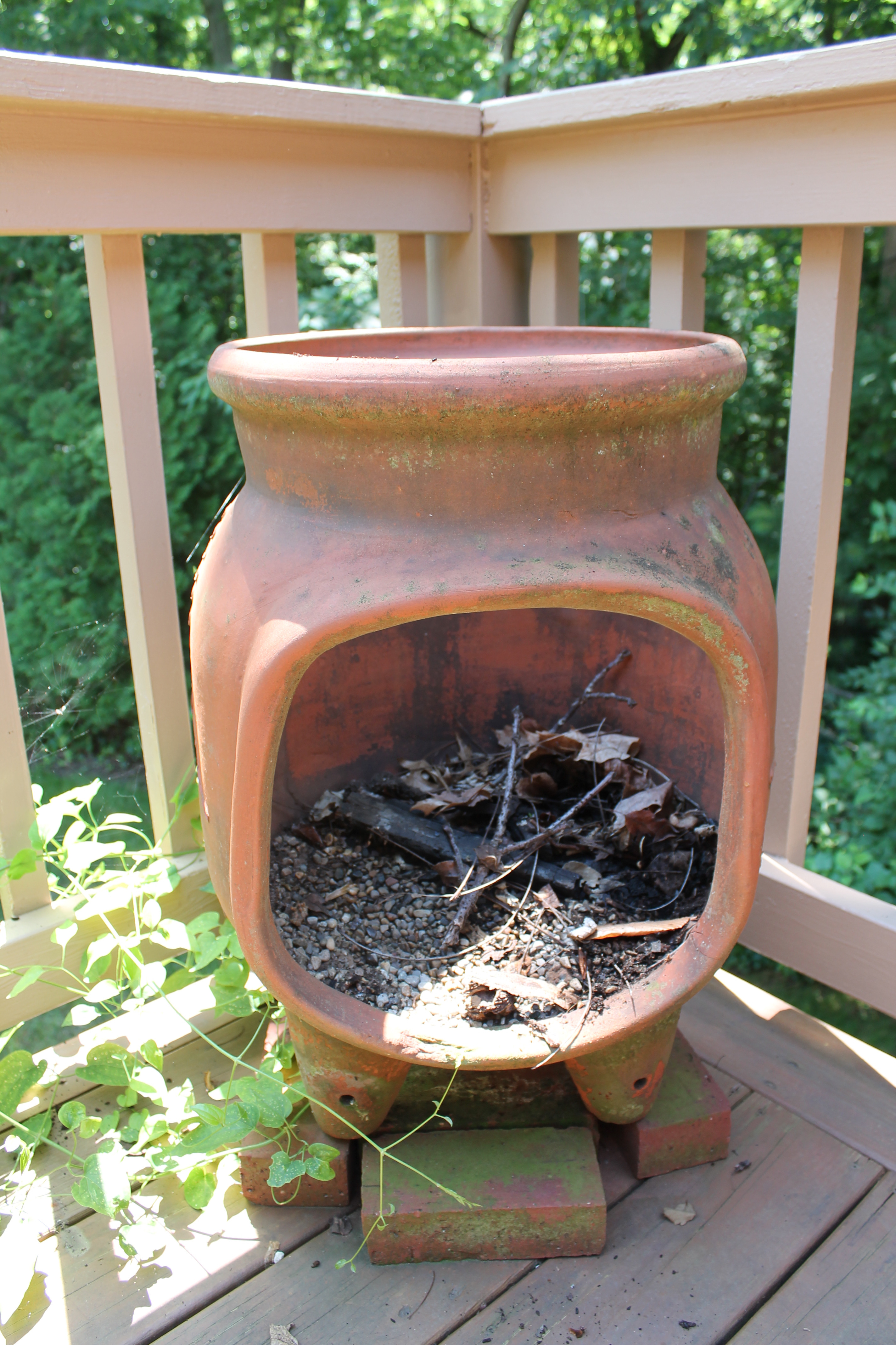 Terra Cotta Chiminea EBTH