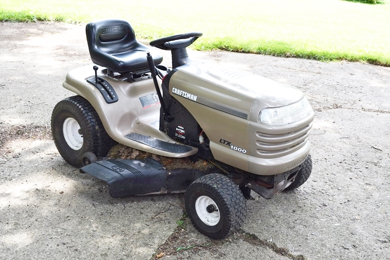Craftsman Ltx1000 Riding Lawn Mower at Craftsman Tractor