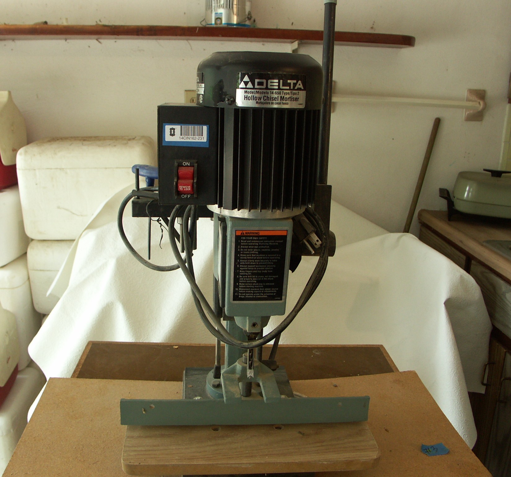 Delta Hollow Chisel Mortiser 14650 with EBTH