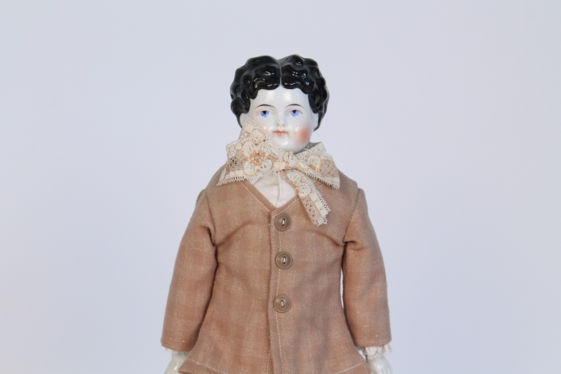 Antique German Porcelain Boy Doll | EBTH