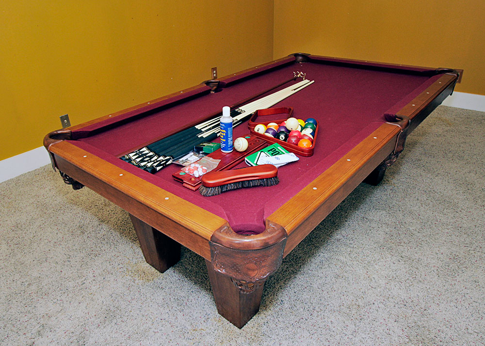 Mahogany Pool Table EBTH