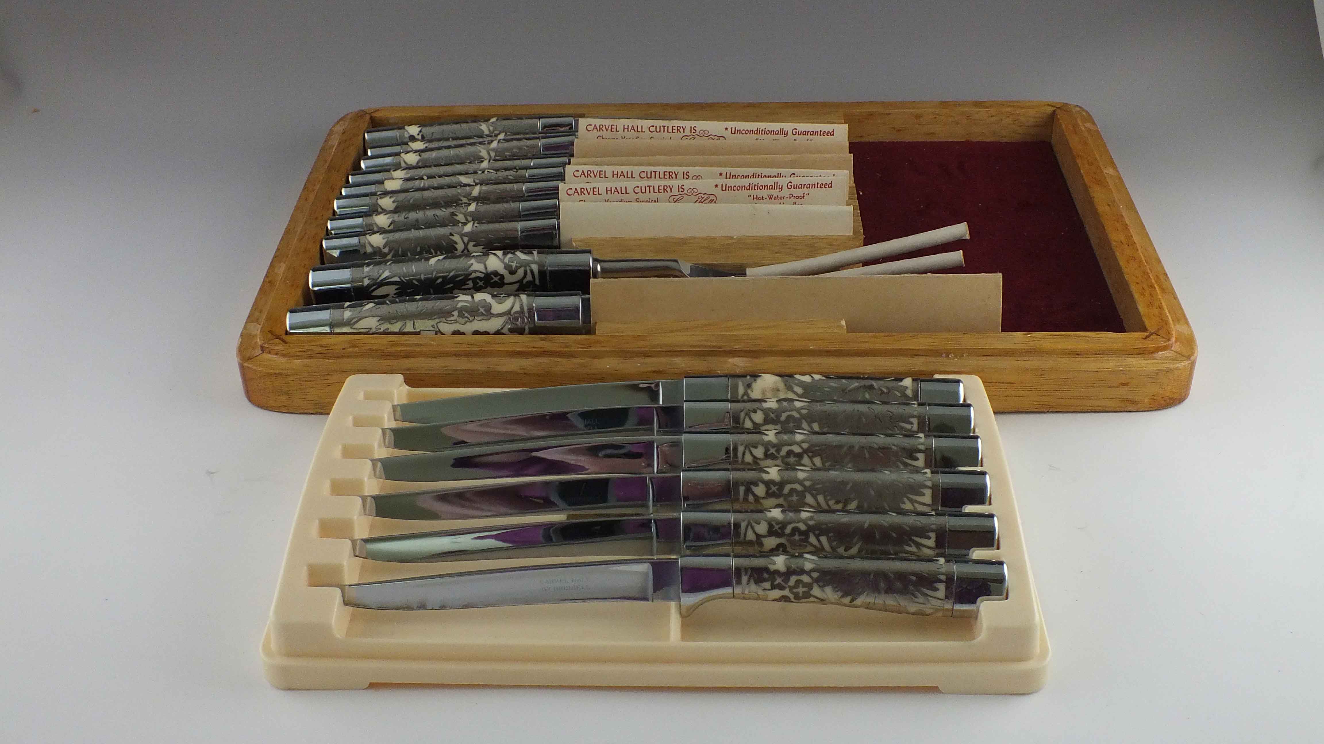 Mid Century Carvel Hall Steak Knives and Carving Set EBTH