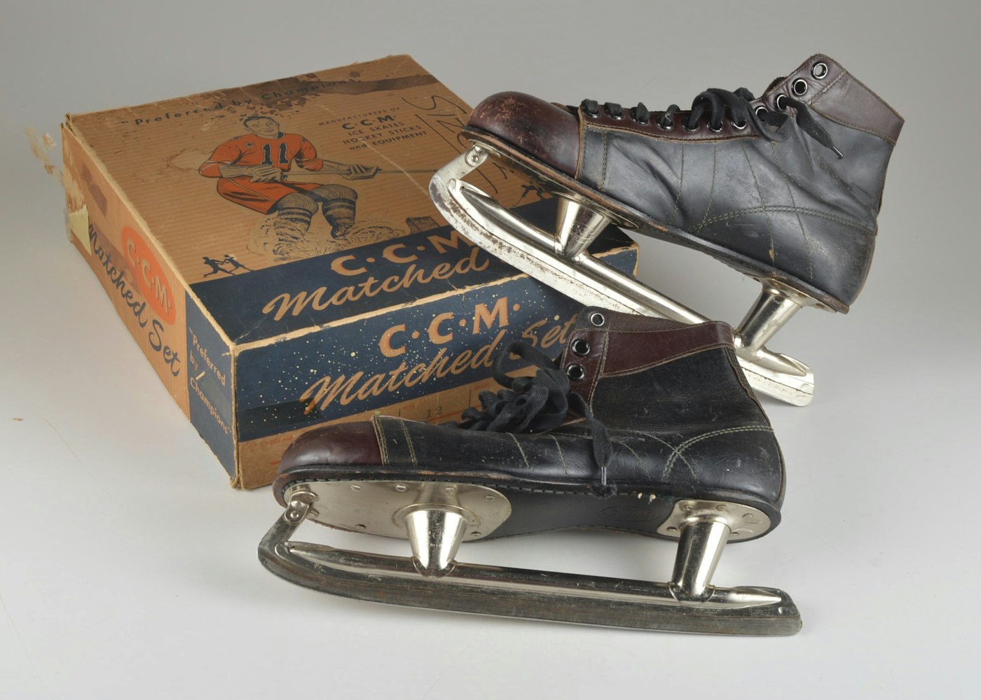 Vintage Pair of CCM Hockey Skates in Original Box | EBTH