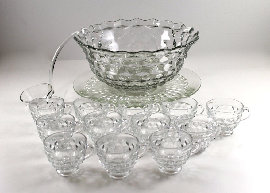 American Fostoria Punch Bowl EBTH