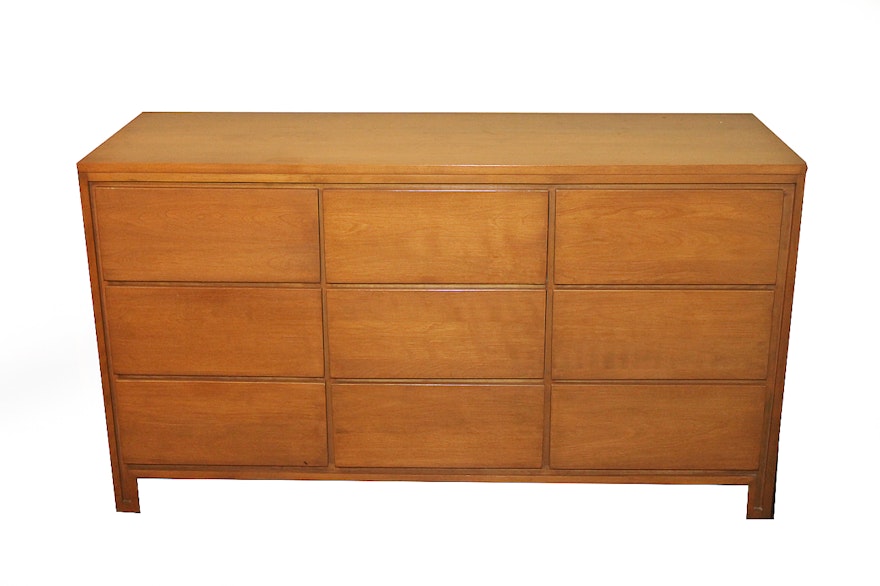 Russel Wright For Conant Ball Nine Drawer Dresser Ebth