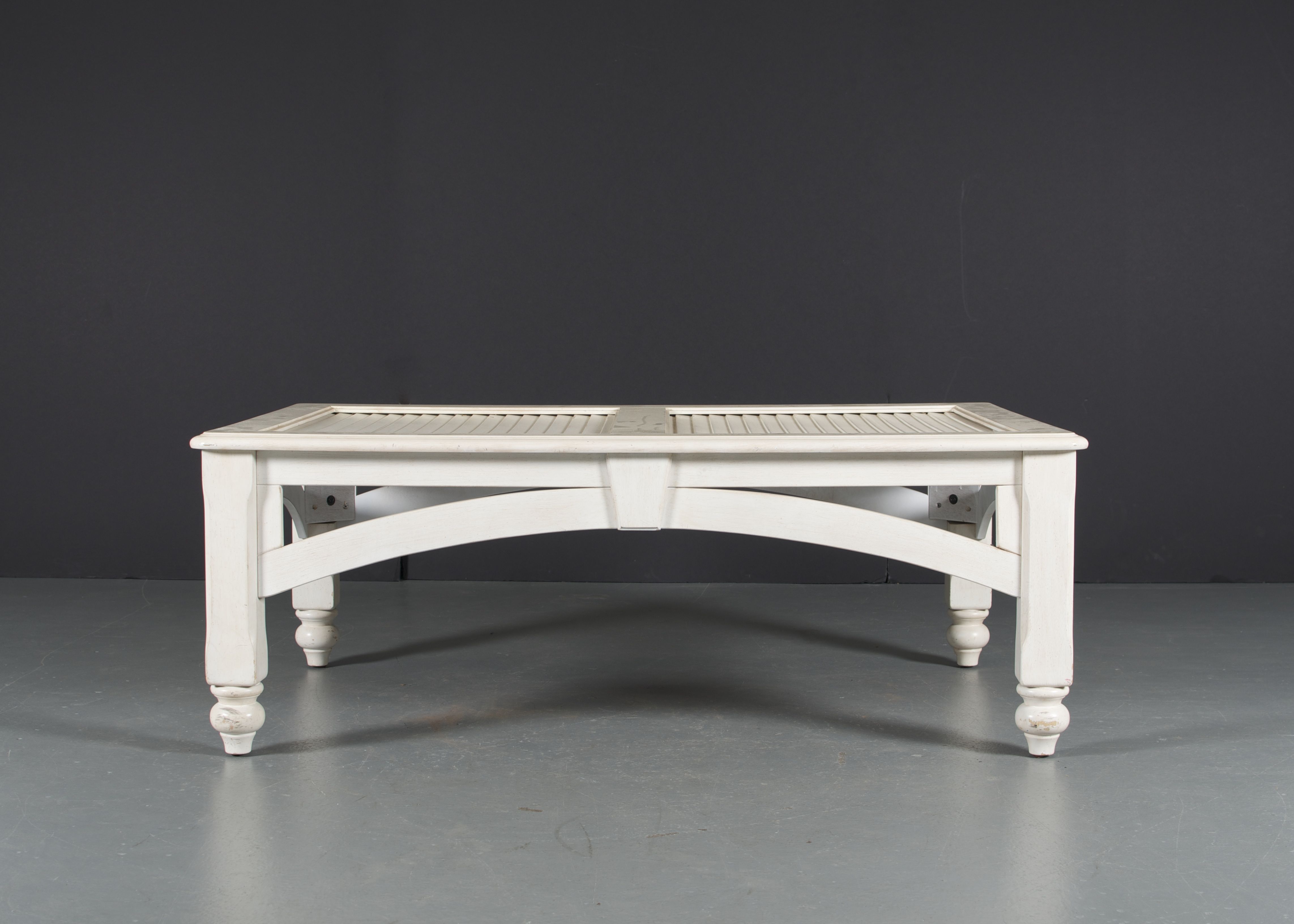 OffWhite Wood Coffee Table EBTH