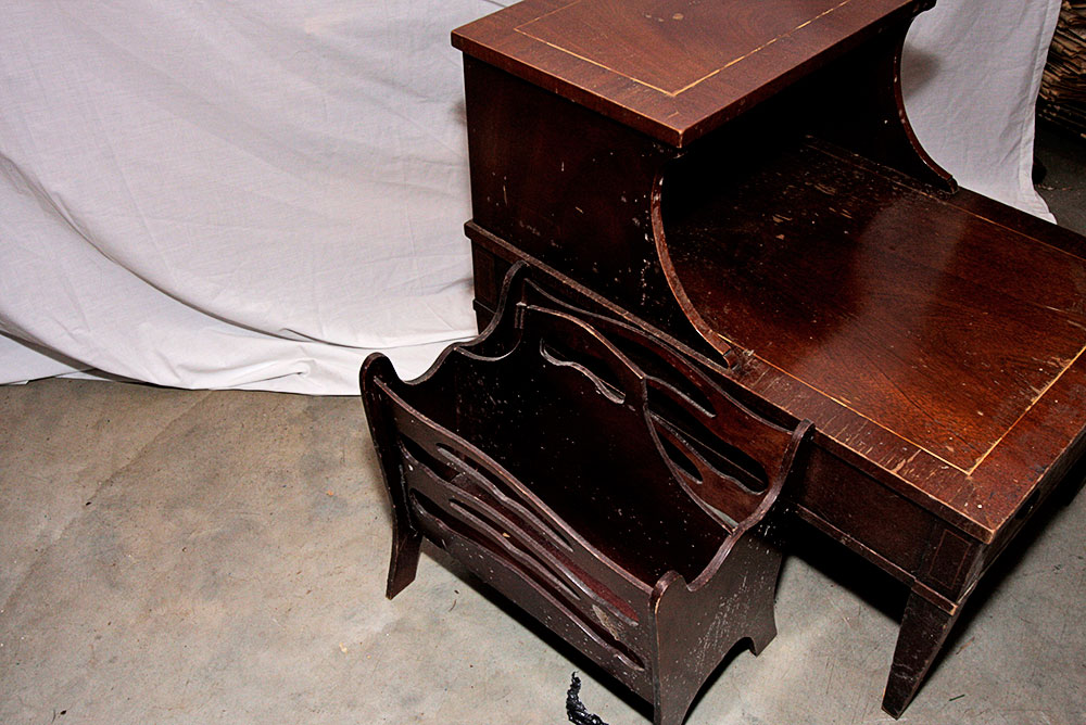 French Provincial Style Two Tiered End Table EBTH