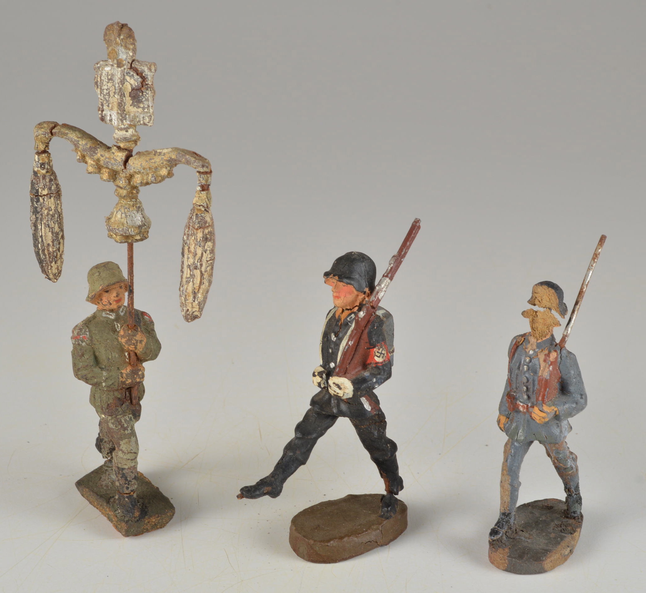 Group of Lineol and Elastolin WWII German Army Toy Soldiers EBTH