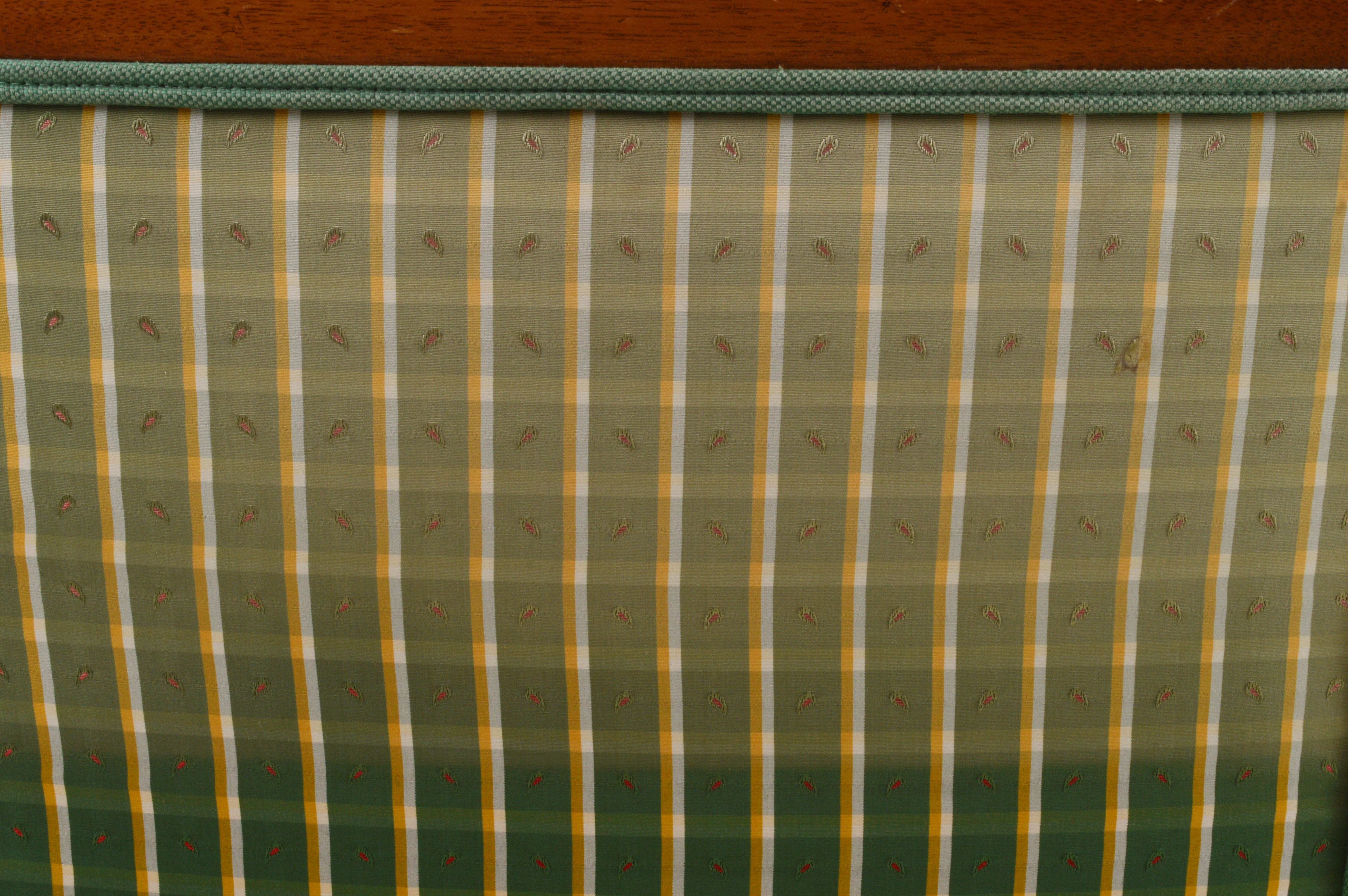 Green Plaid Armchair EBTH