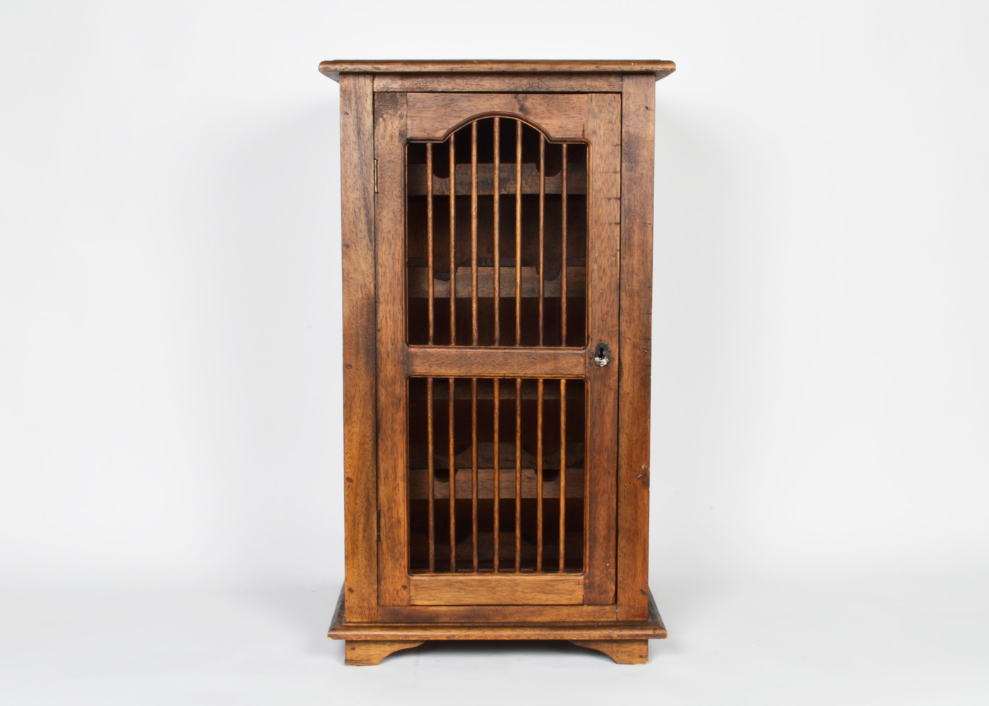 Rustic Wooden Wine Cabinet From Pottery Barn Ebth