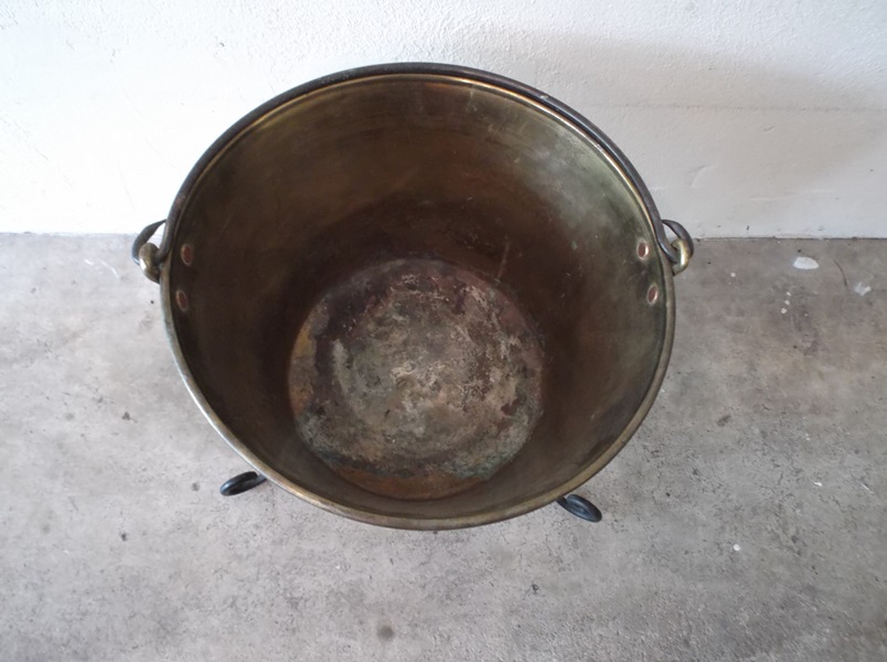 Brass Ash Bucket with Stand EBTH