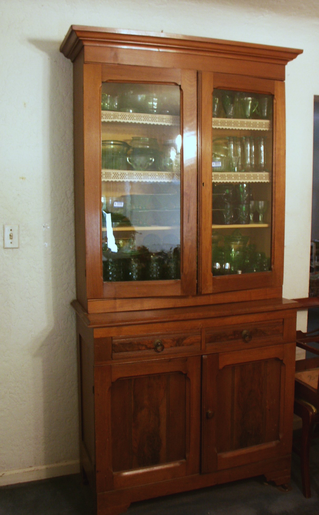 Antique Step Back Cupboard Ebth