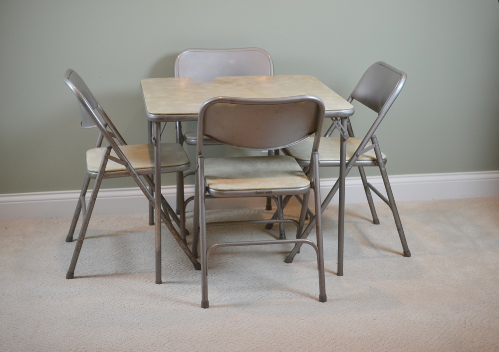 Vintage Card Table And Chairs Modern Coffee Tables And