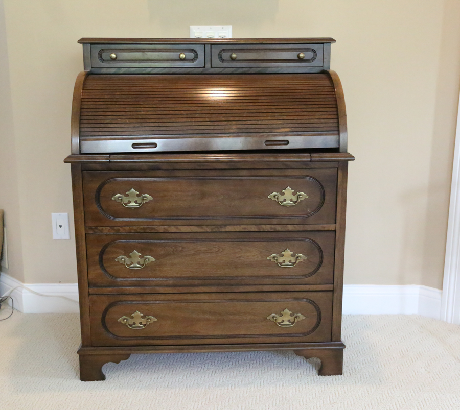 Vintage Jasper Cabinet Rolltop Desk Ebth