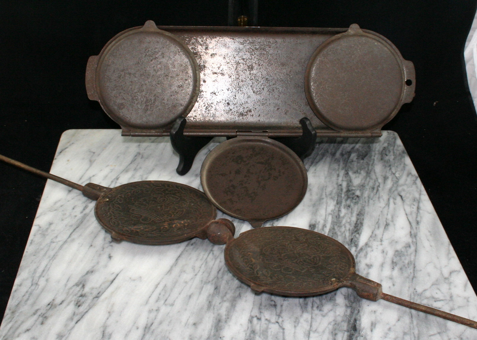 Cast Iron Pancake Mold and Krumkake Mold EBTH