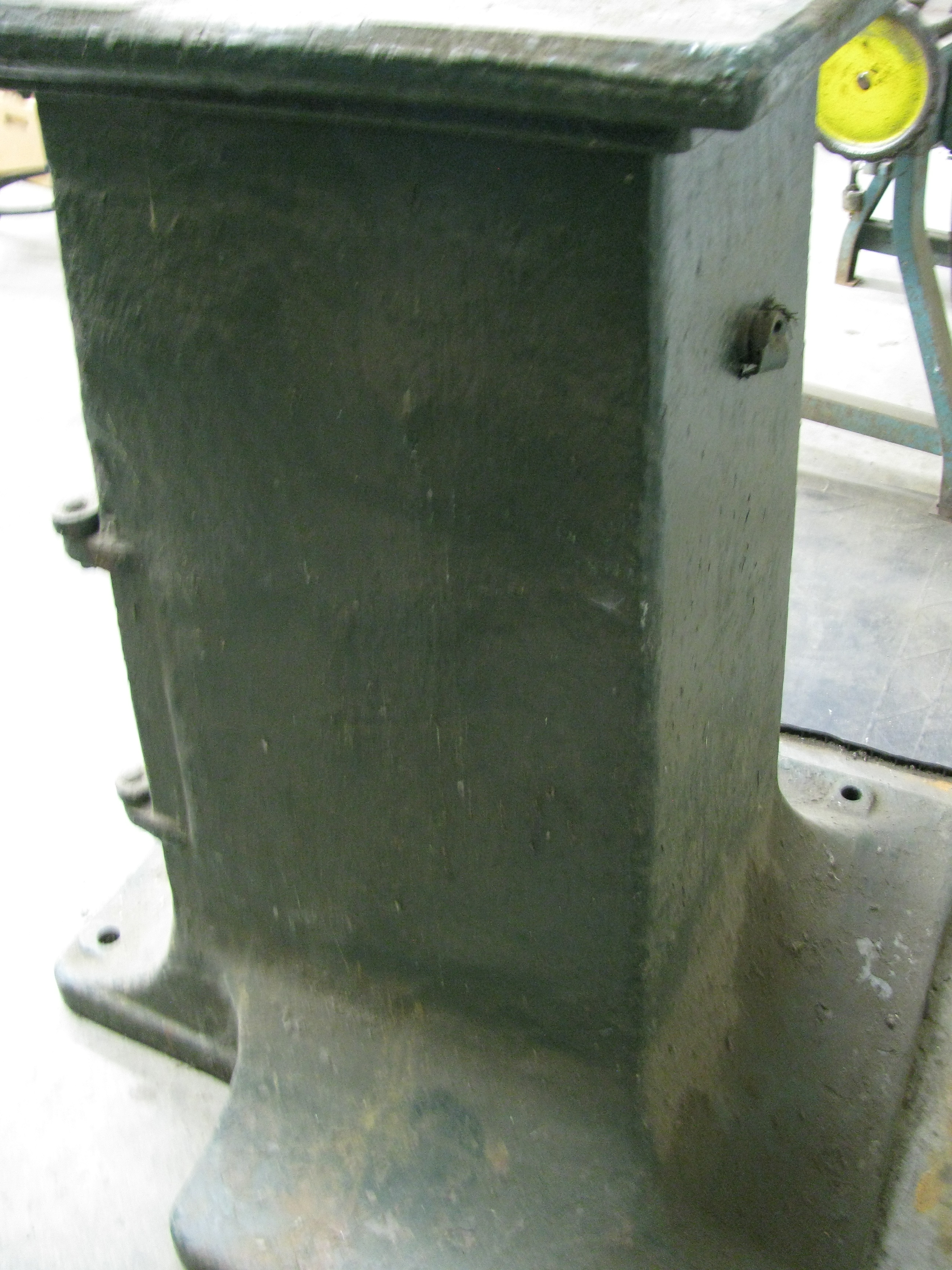 Circa 1920s Painted Cast Iron Pedestal Machine Base EBTH