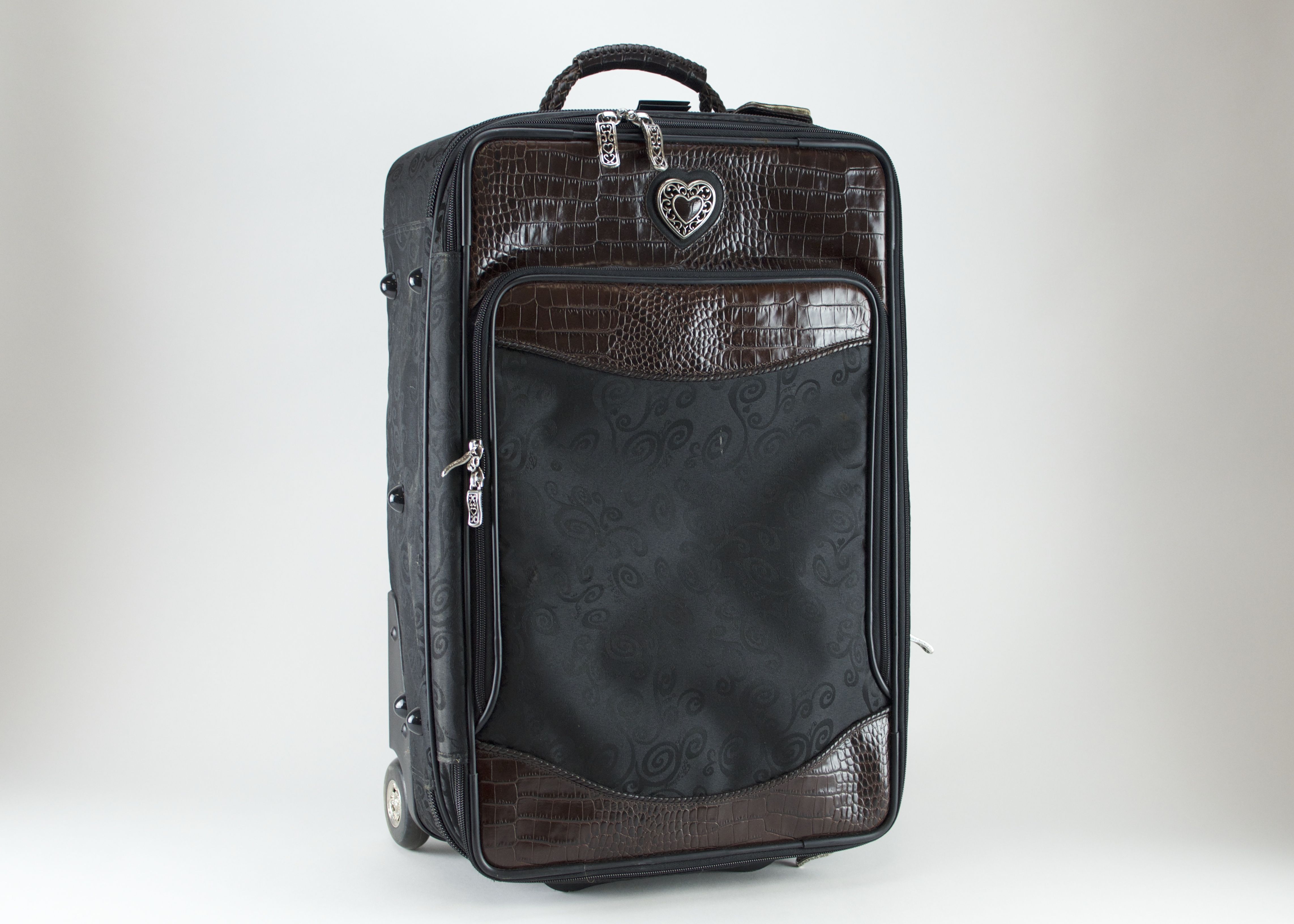 Vintage Brighton Collectibles Wheeled Carry On Travel Bag EBTH