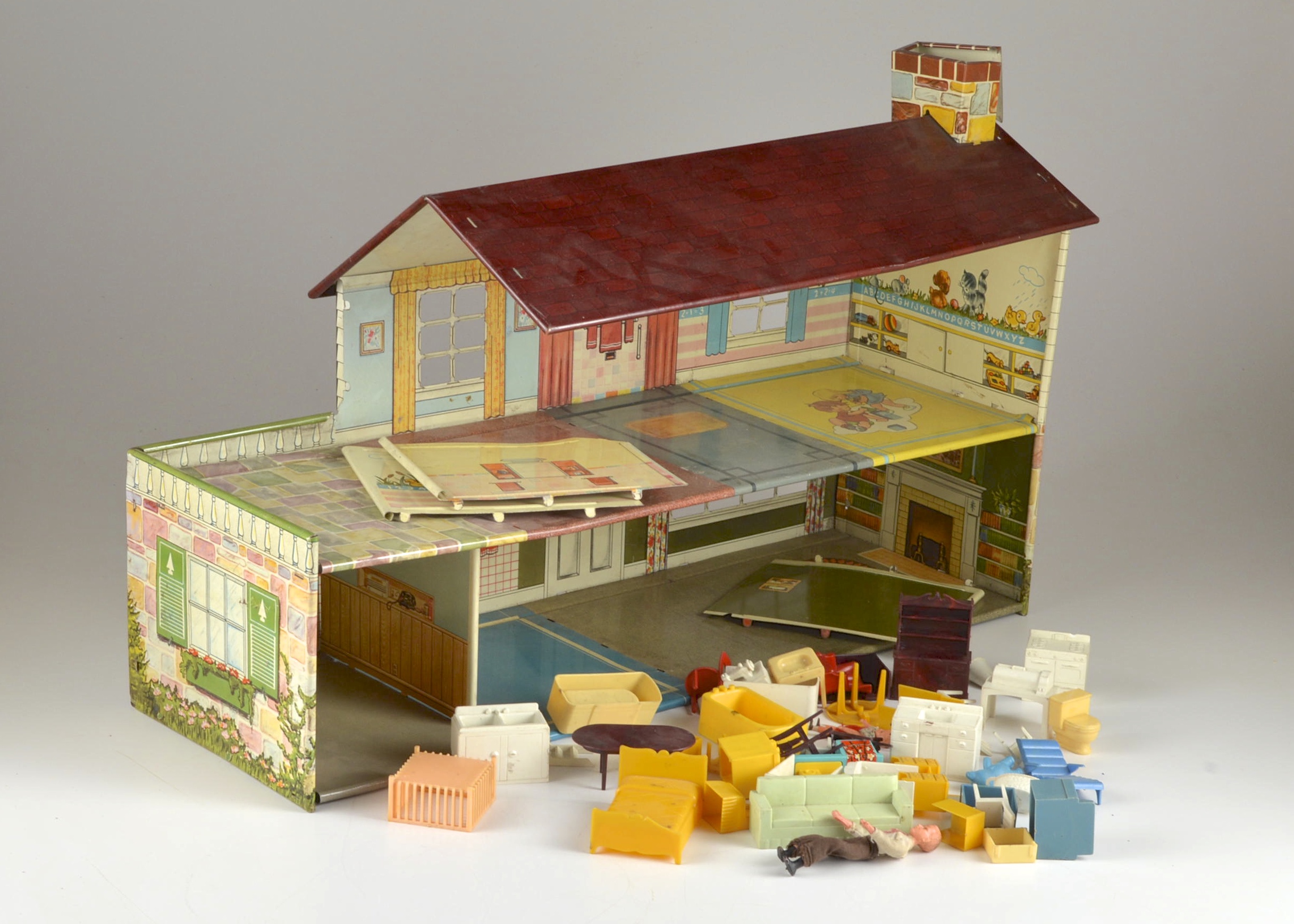 tin litho dollhouse