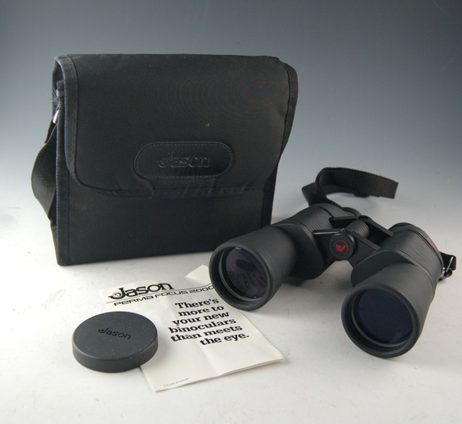 Jason PermaFocus 2000 Binoculars and Case EBTH