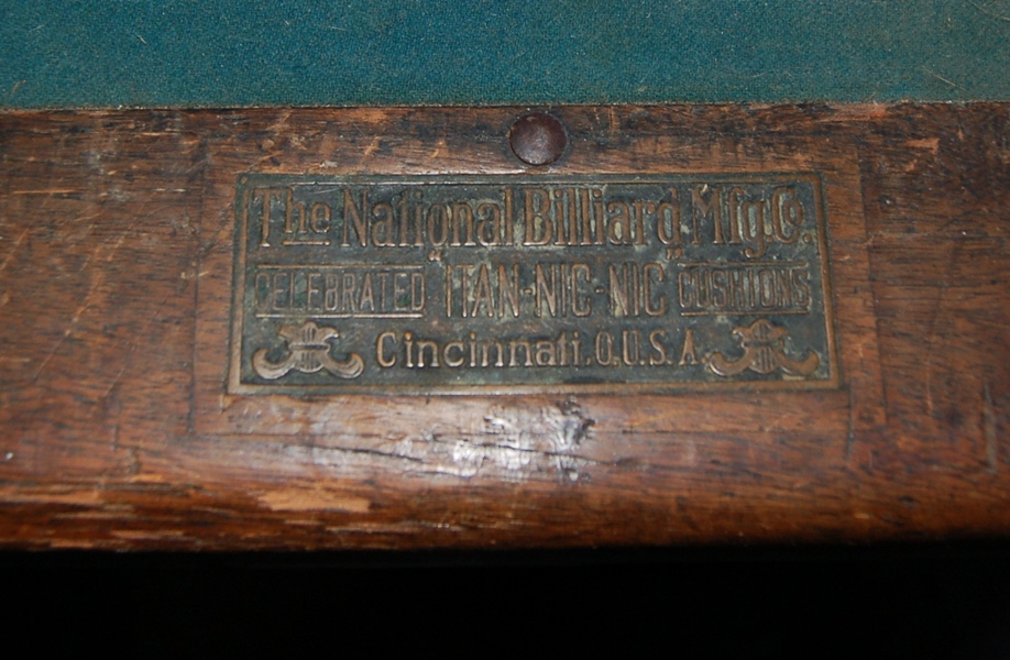 National Billiard Mfg. Co. Pool Table EBTH