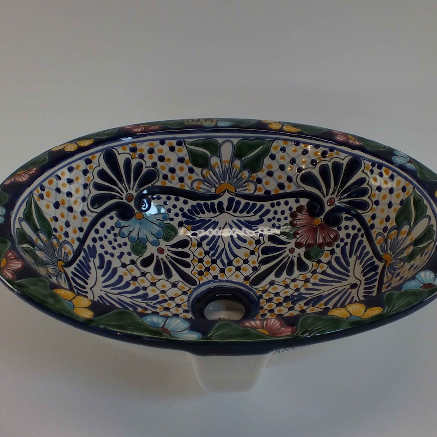 Mexican Pottery Sink Bowl