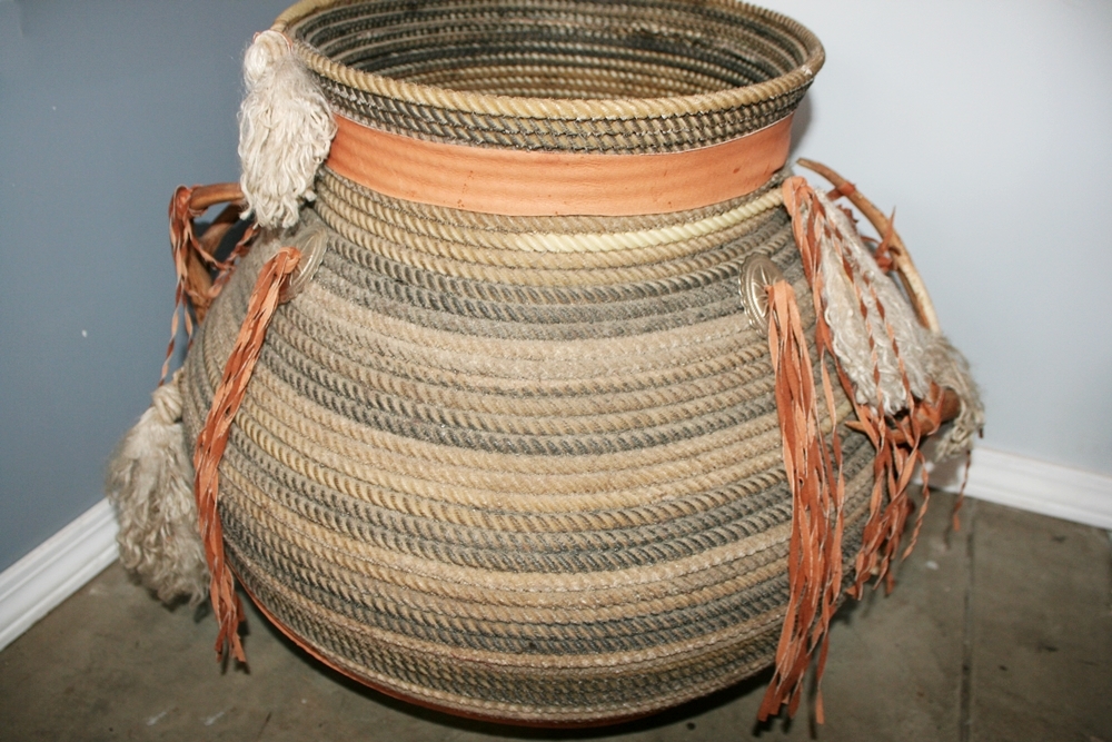 Large Native AmericanMade Basket EBTH