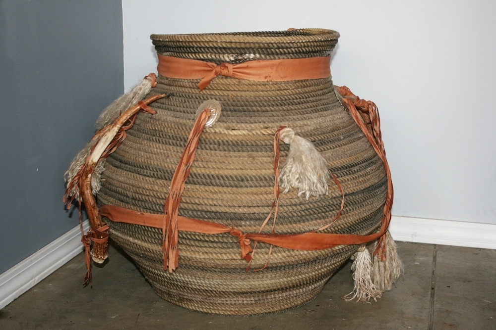 Large Native AmericanMade Basket EBTH