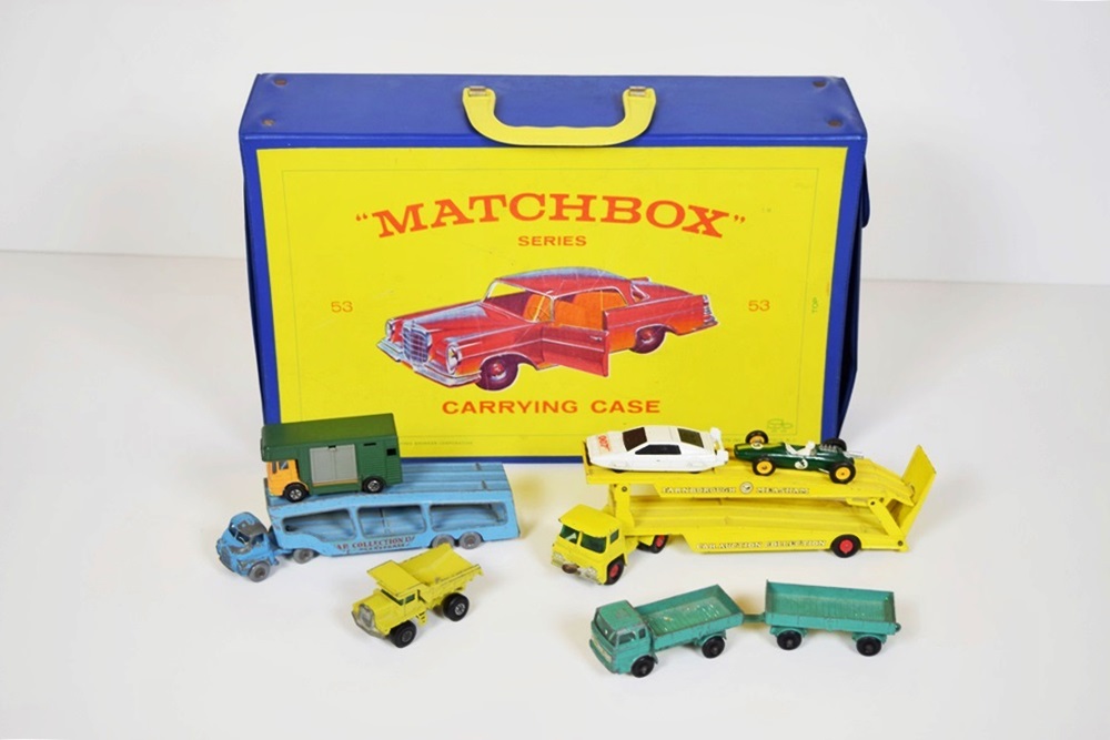 A 1965 Matchbox Car Carrying Case Filled With Vintage Matchbox EBTH