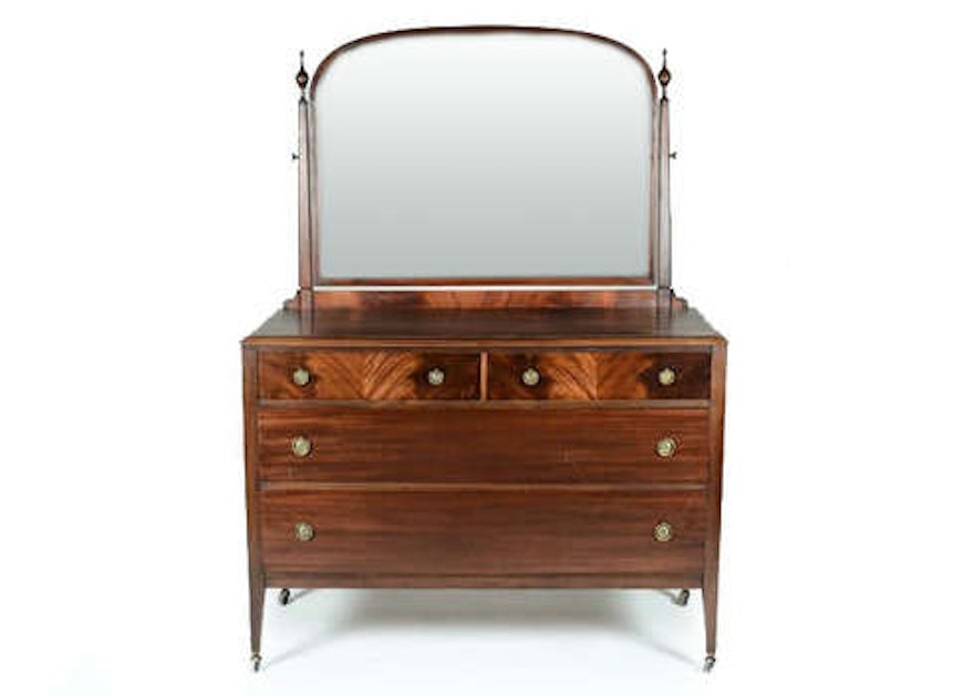 Early 20th Century Berkey Gay Dresser With Mirror Ebth