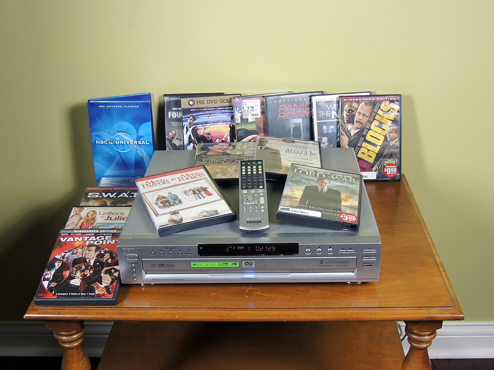 Sony 5 DVD CD Changer Player and DVD Collection EBTH