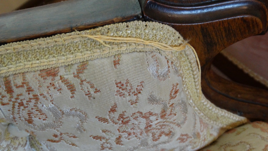 Upholstered Victorian Parlor Rocker and Chair | EBTH