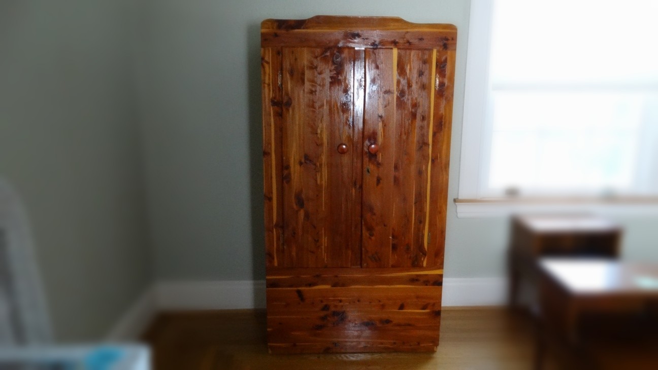 Vintage Cedar Armoire EBTH