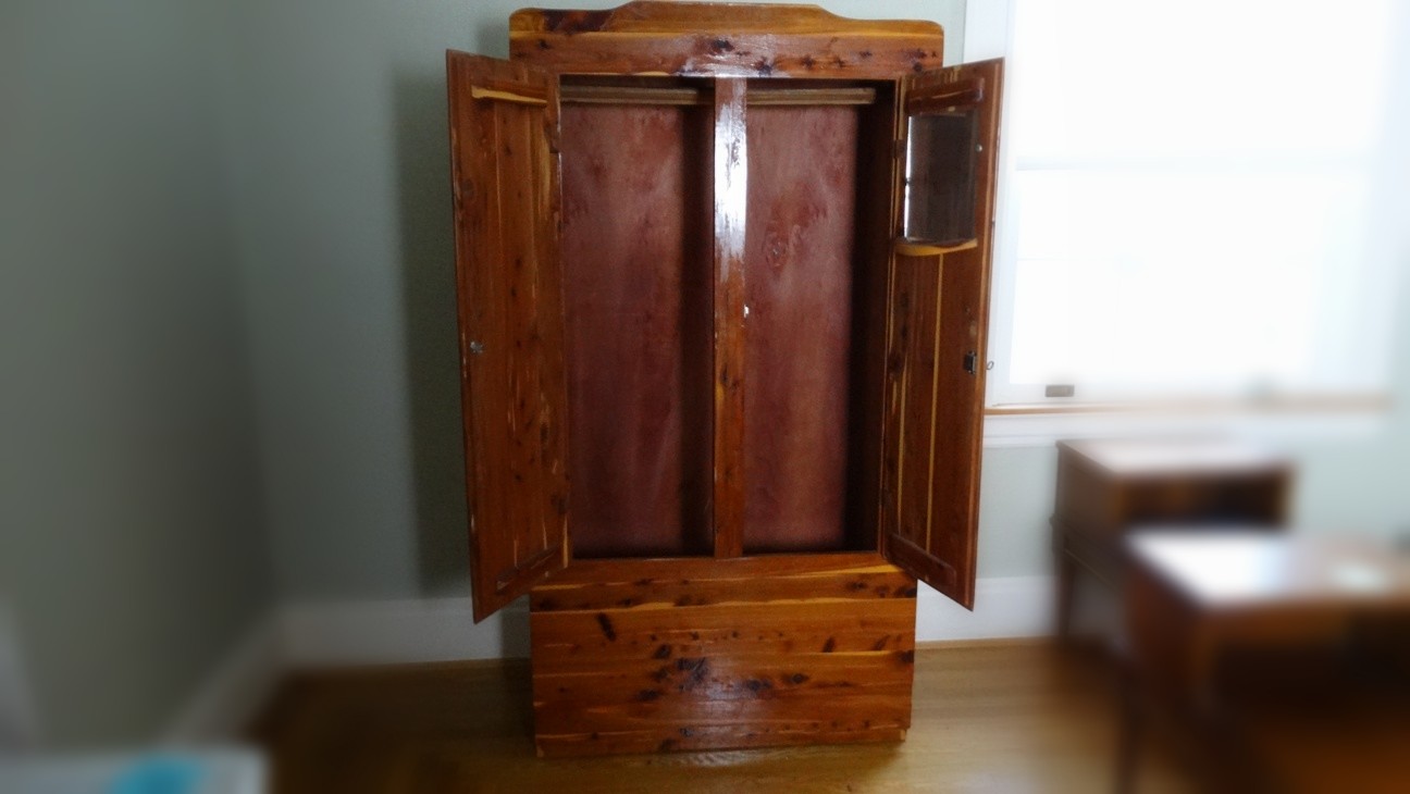 Vintage Cedar Armoire EBTH