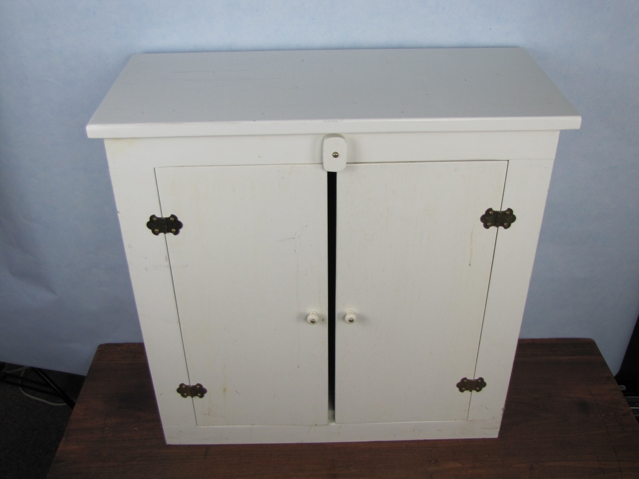 Wood Repurposed as a Doll Clothing Armoire EBTH