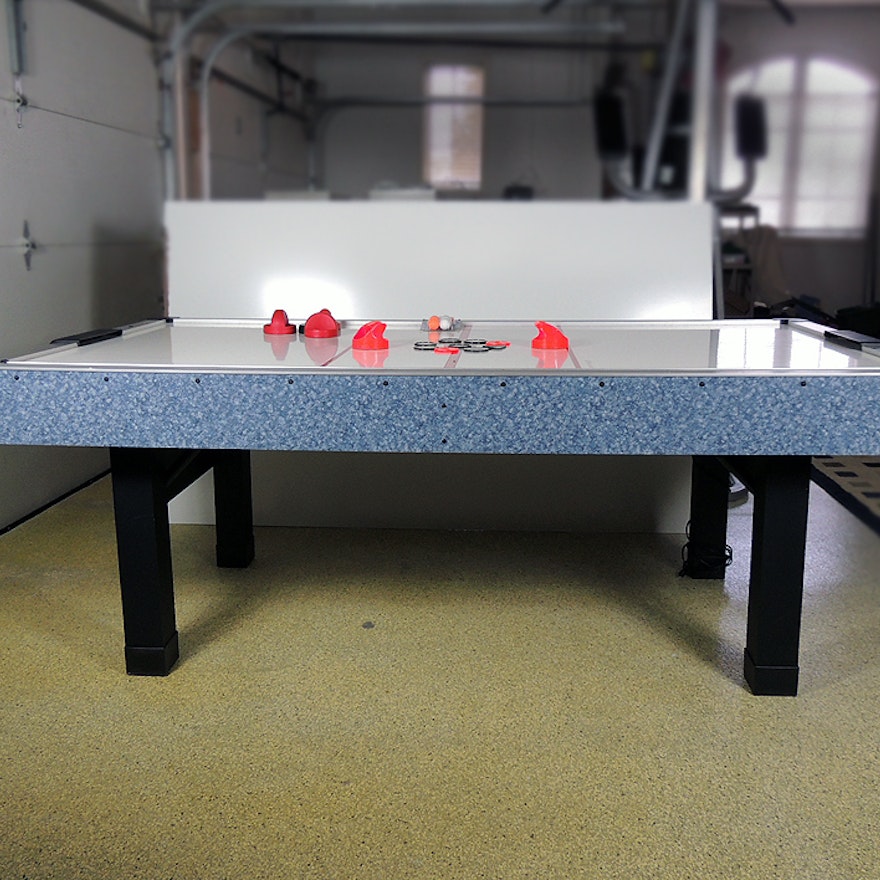 Air Hockey Table By Kt Sports With Accessories Ebth