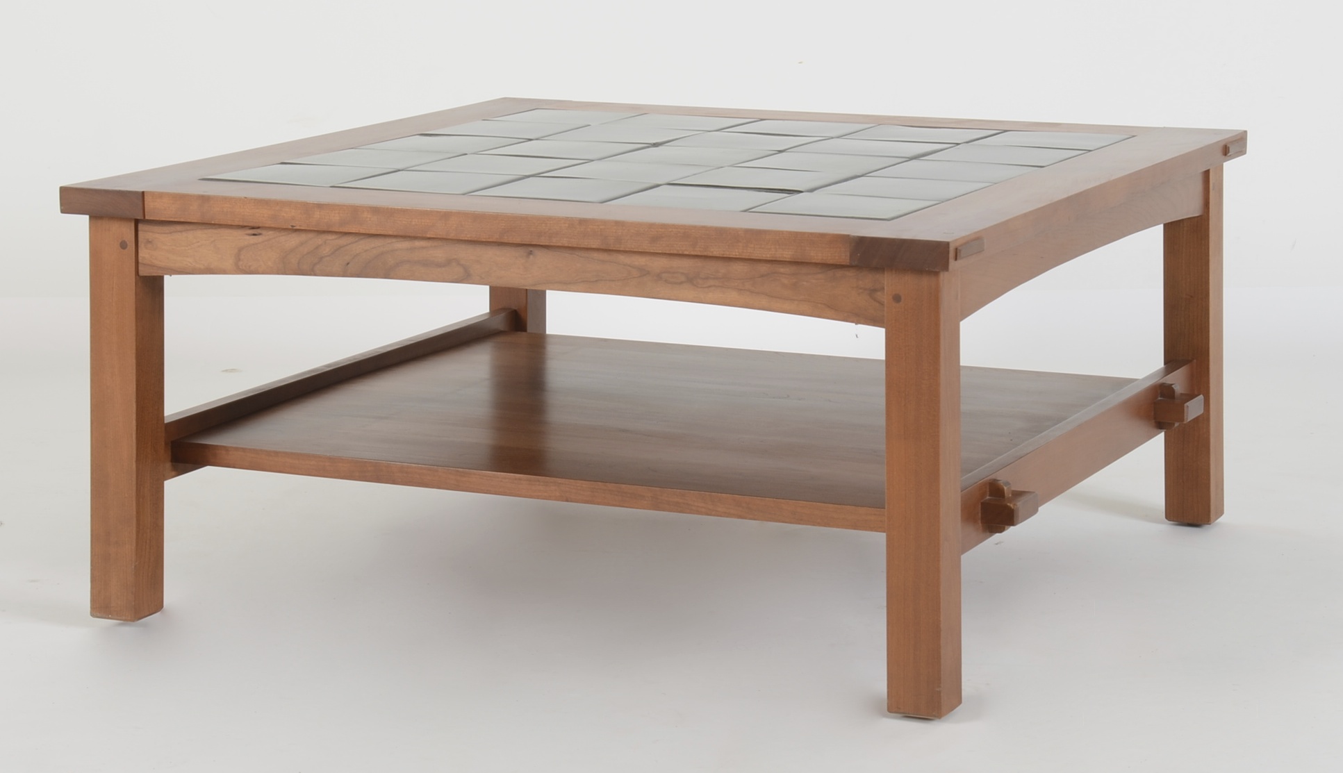 Modern Stickley Arts and Crafts Style TileTop Cocktail Table EBTH