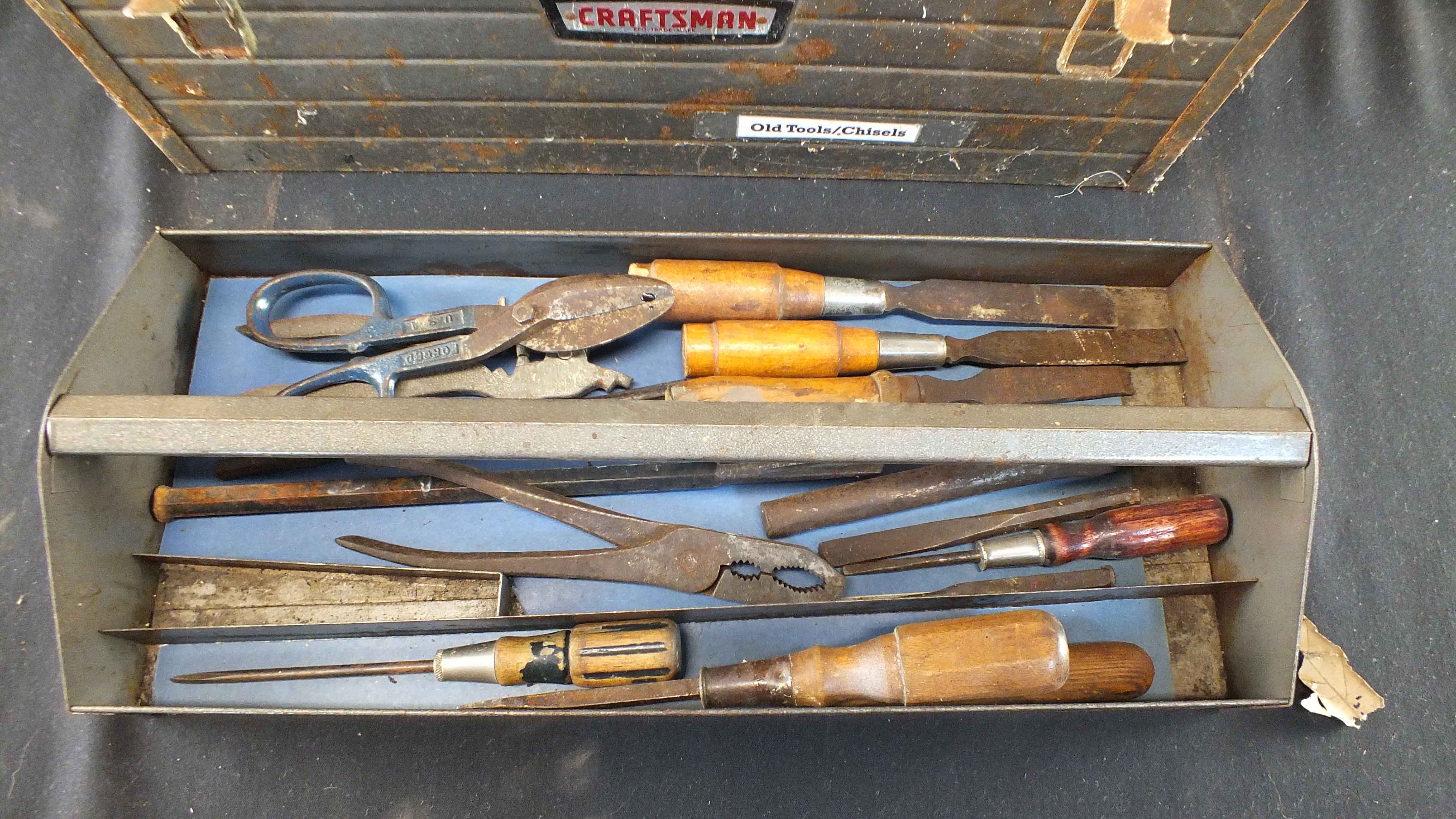 Vintage Craftsman Tool Chest and Tools EBTH