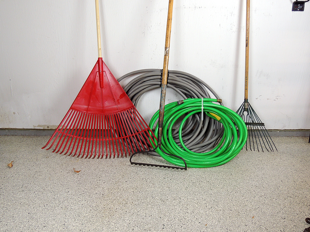 Garden Rakes and Hose Lot EBTH