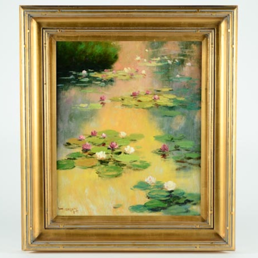 Original Oil On Canvas Painting Signed H Dupre Ebth