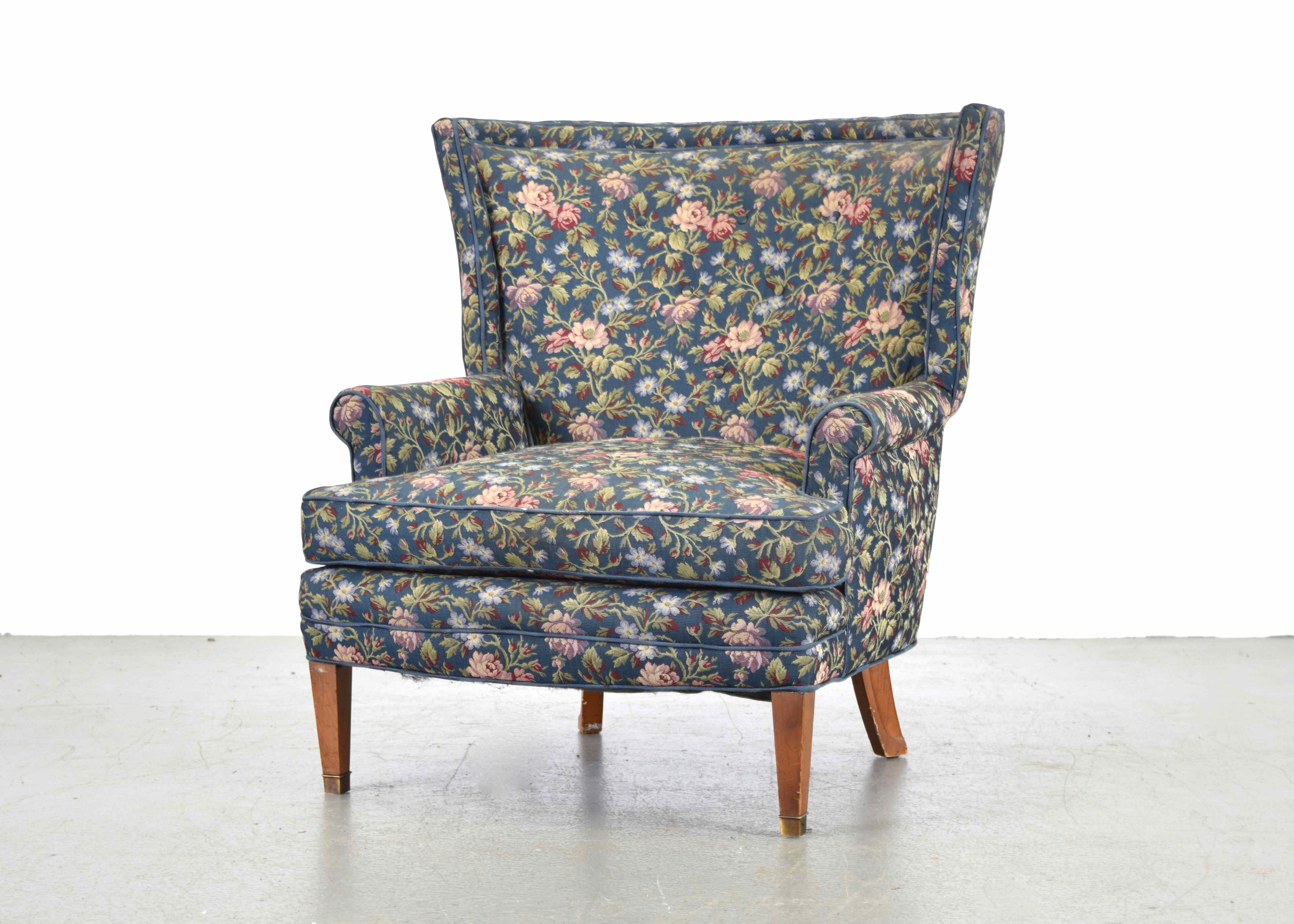 Image result for vintage floral chair