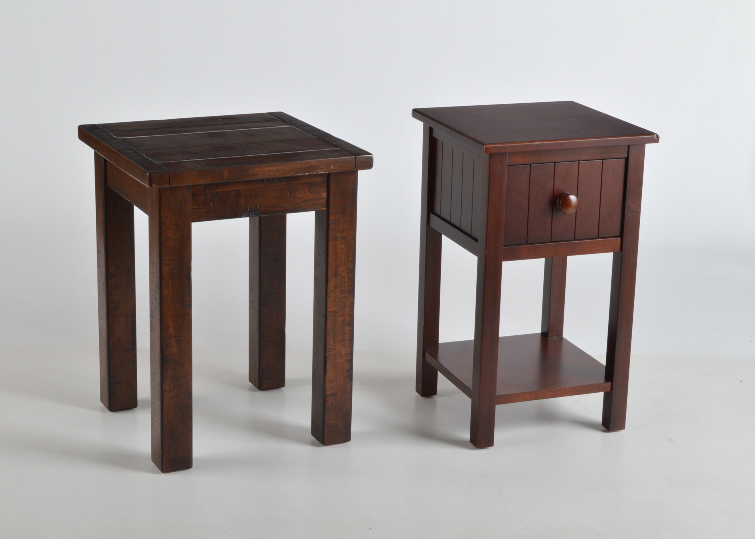 Two Pottery Barn Side Tables EBTH