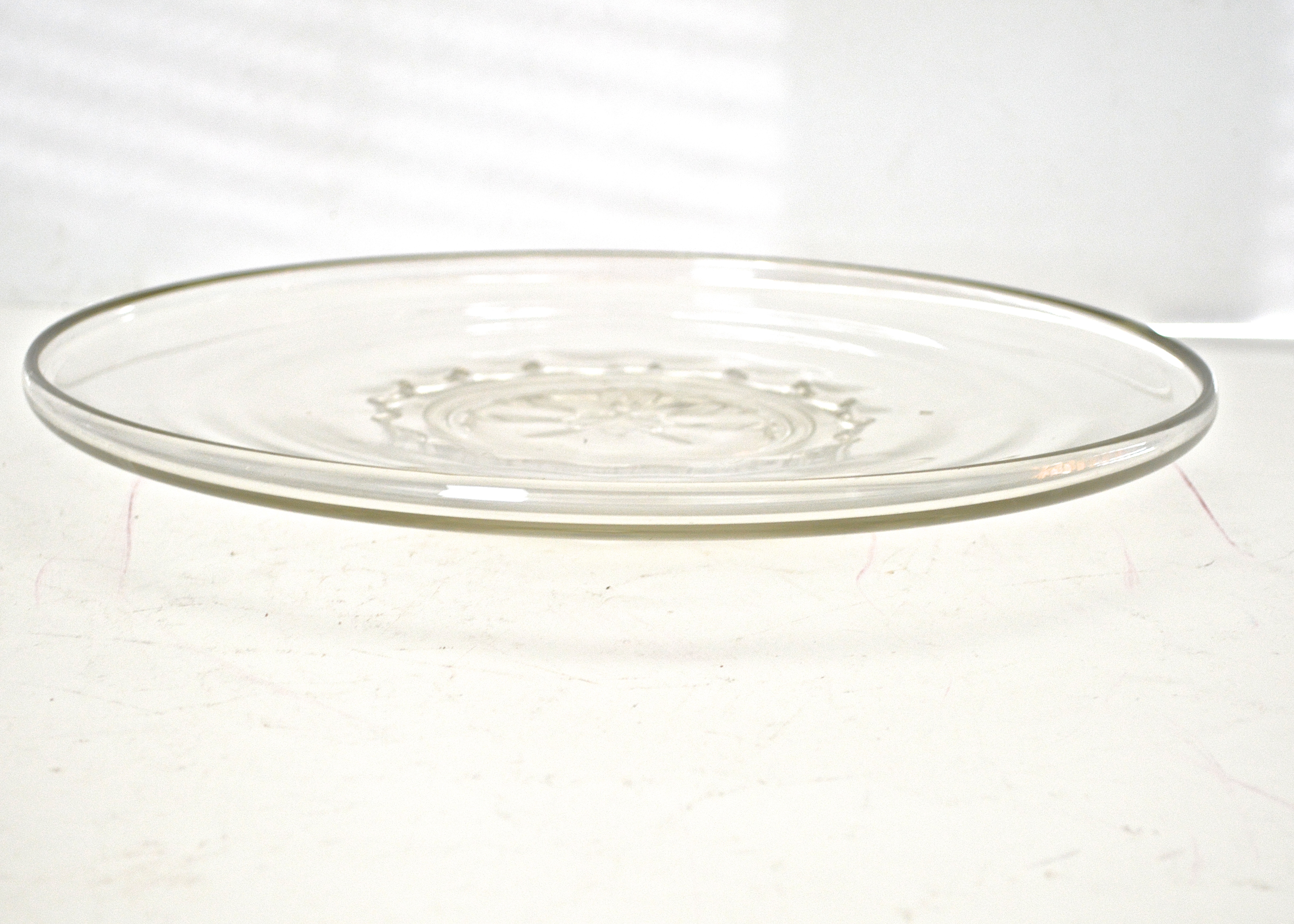 Nine Decorative Glass Trays Including WaltherGlas Canape Tray EBTH