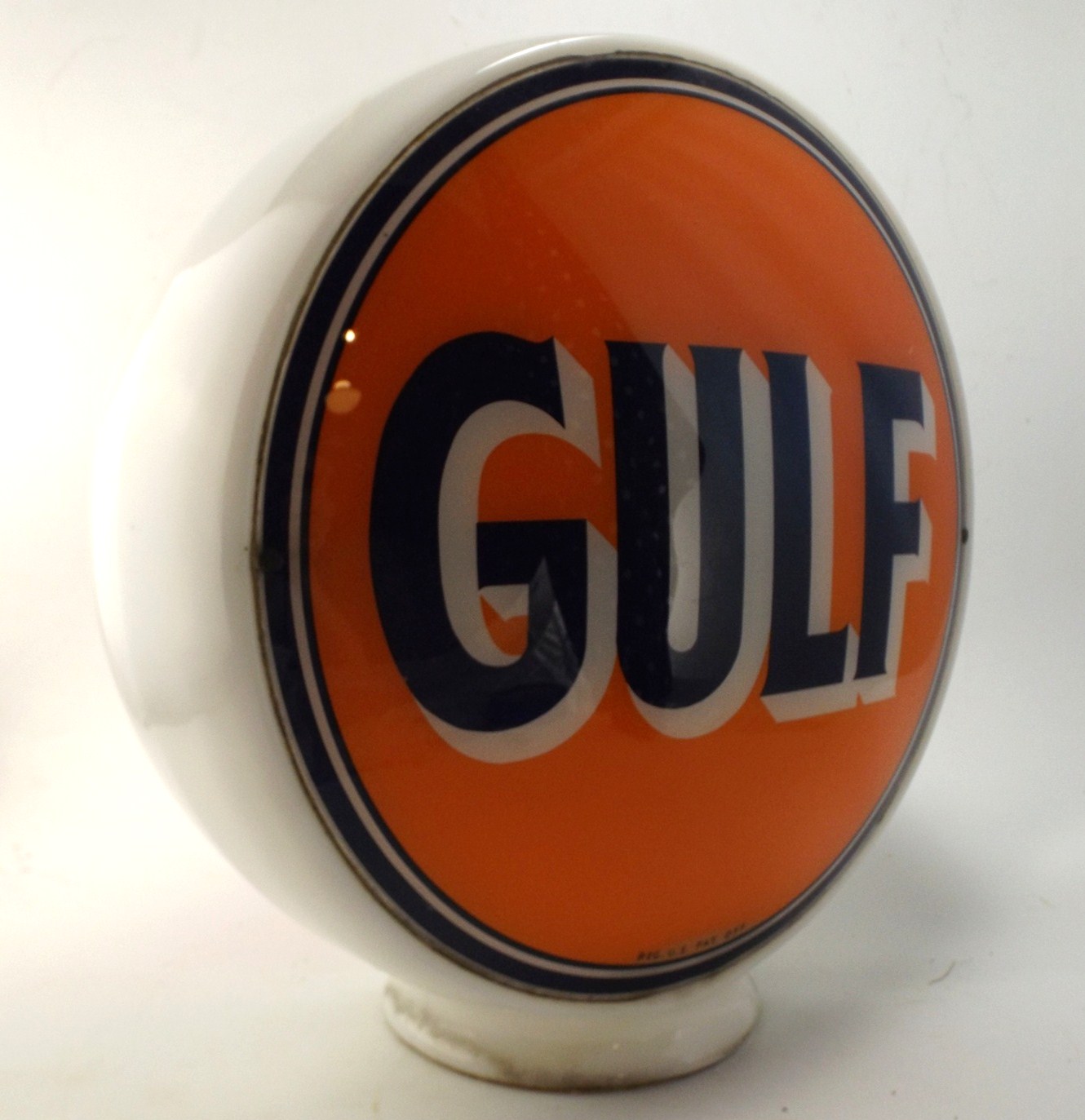 Vintage Gulf DoubleSided Glass Gas Pump Globe EBTH