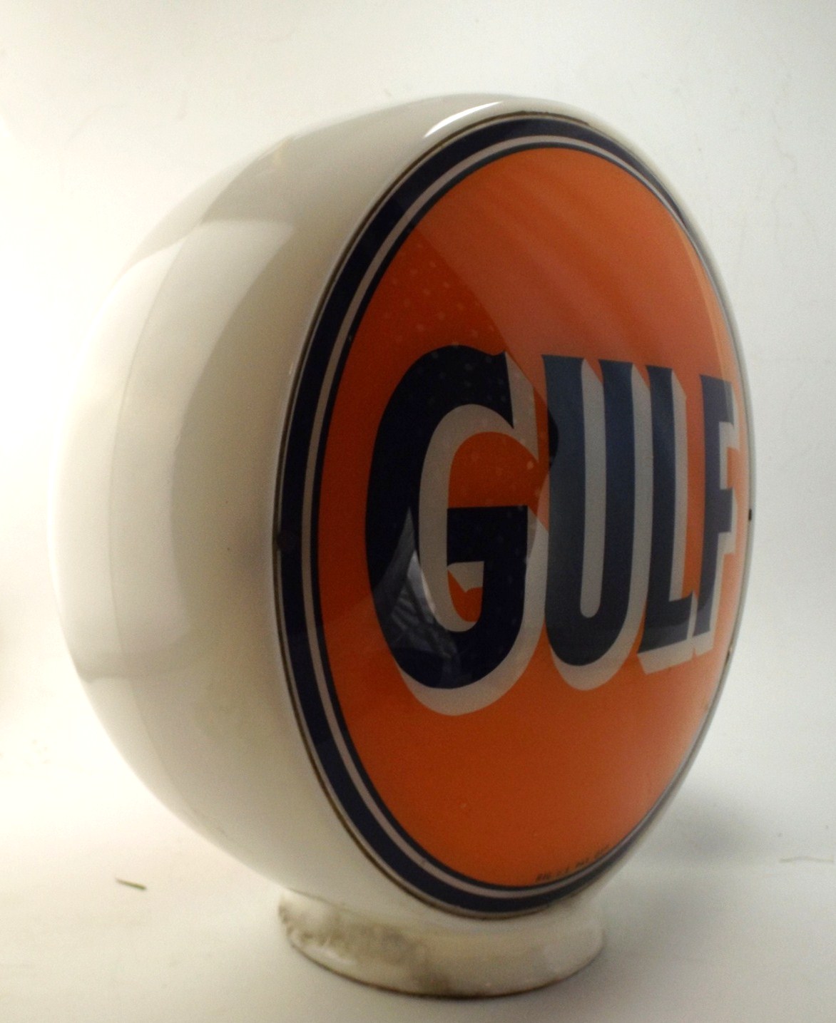 Vintage Gulf DoubleSided Glass Gas Pump Globe EBTH