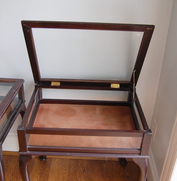 Two Shadow Box Side Tables EBTH