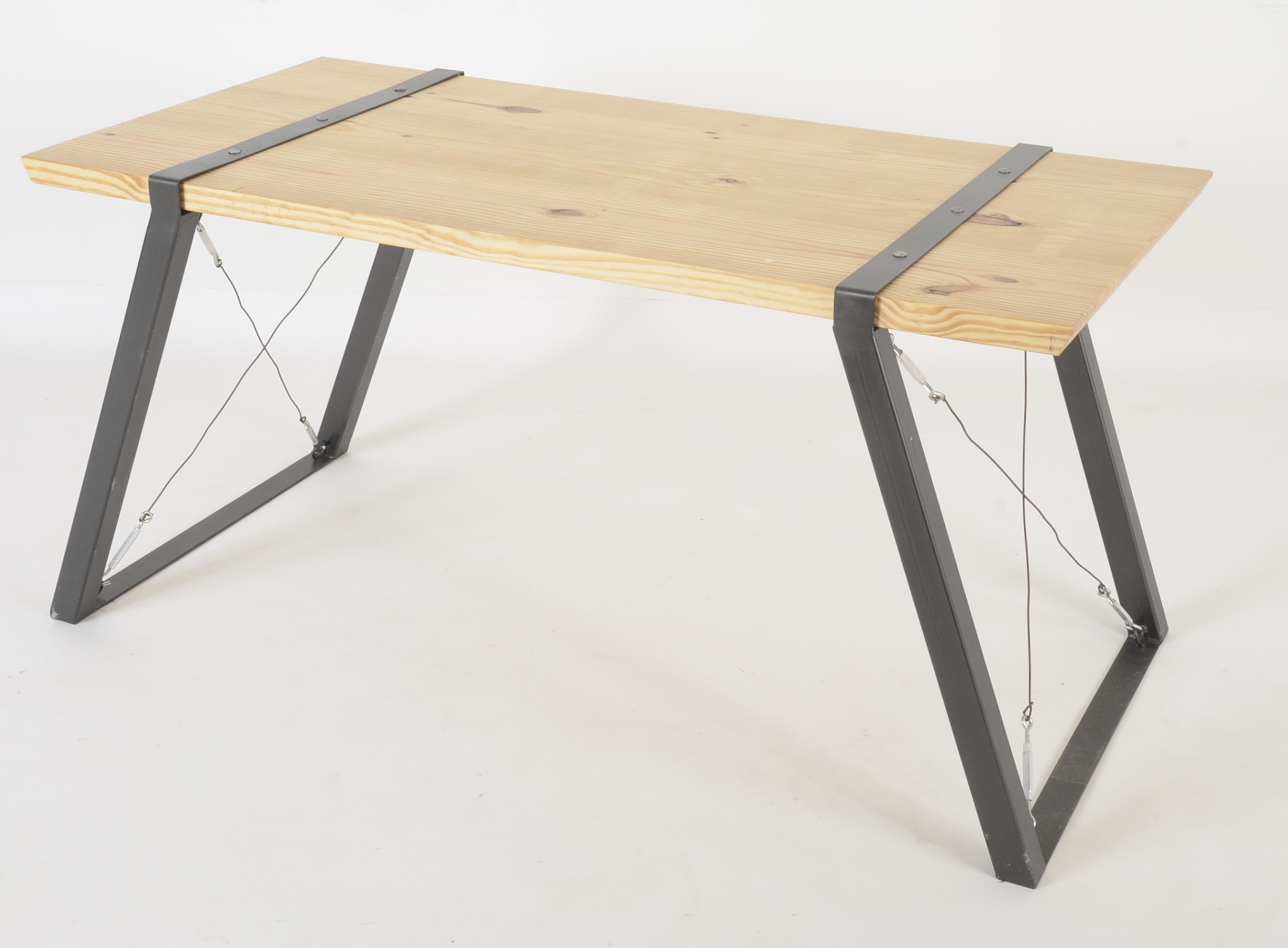 Warnock Woodwork Industrial Style Desk and Swivel Chair : EBTH